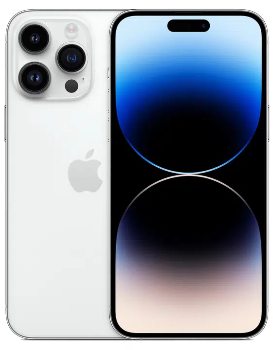iPhone 14 Pro Max 256 GB - Sëlwer - Ongeschloss – Foto 1 vun 3