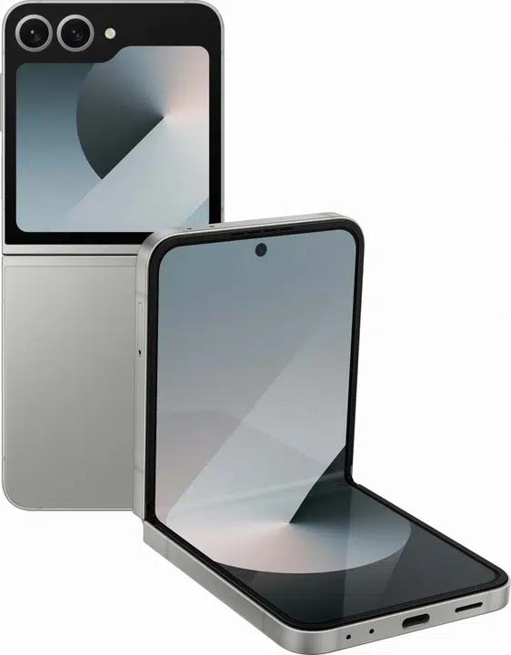 Galaxy Z Flip6 256 GB - Sëlwer - Ongeschloss – Foto 1 vun 3