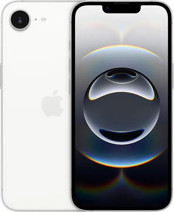 iPhone 16e 128 GB - Wäiss - Ongeschloss – Foto 1 vun 3
