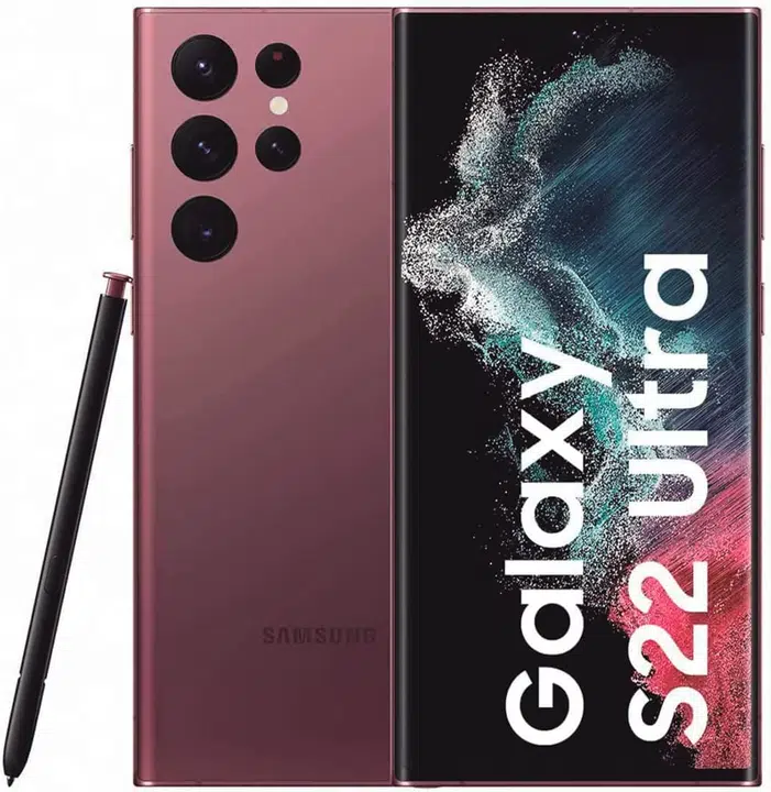 Galaxy S22 Ultra 5G 128 GB - Rout Foncé - Ongeschloss – Foto 1 vun 2