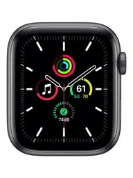 Apple Watch Series SE 1 (2020) GPS 44 mm - Aluminium Weltraumgrau - Bracelet sport Schwarz